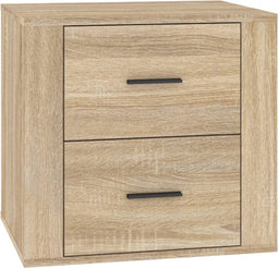 vidaXL - Nachtkastje - 50x39x47 - cm - sonoma - eikenkleurig