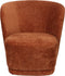 Fauteuil Claire - Roest Stof - Koper - Comfortabele Fauteuil
