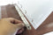 Alassio schrijfmap - A4 - 4 ringsmechaniek - leer - cognac - JU-31516