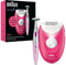 Braun Silk·épil 3 3-202 - Epilator Met Snoer - Massageroller - Framboos