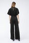 SISTERS POINT Girl-ju6 - Dames Jumpsuit - Velours met gouden studs - Zwart (L)
