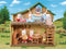 Sylvanian Families 5451 Blokhut aan het meer- te combineren met 5450 Boomhut( stapelen)