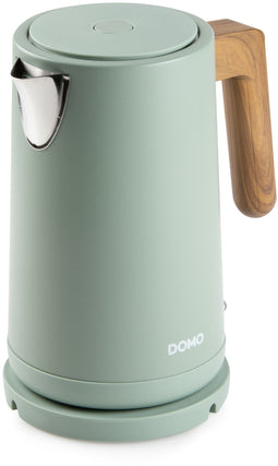 DOMO DO9282WK - Waterkoker - 1,7L 2200W 360° draaibaar - Grijs met houtlook