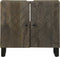 vidaXL - Wastafelkast - 62x33x58 - cm - massief - mangohout - zwart