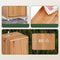SoBuy BZR34-II-SH - Badkamerkast - Verstelbare Planken en Lade - Houtkleur 20x180x20cm