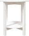 vidaXL - Salontafel - Ø - 55x60 - cm - massief - grenenhout - wit