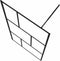 vidaXL - Inloopdouchewand - 100x195 - cm - gehard - glas - zwart