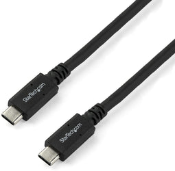 Startech.com USB-C naar USB-C kabel - 5A/100W PD - 1,8 m USB 3.0 (5Gbps) - Zwart