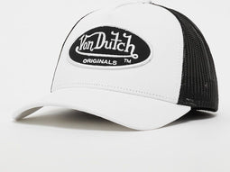 Von Dutch Pet - Wit Zwart - Fall '23 Collectie - One Size - Baseball Cap Heren - Trucker Cap - Pet Heren Volwassenen - Pet Dames - Petten