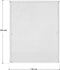 Juskys - Vliegenhor - 110 x 130 cm - Aluminium frame - Wit