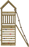 vidaXL - Speelhuis - met - klimwand - geïmpregneerd - grenenhout