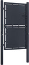 vidaXL - Poort - 100x125 - cm - staal - antraciet