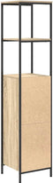 vidaXL - Badkamermeubel - met - planken - 36x35x165 - cm - Sonoma - eikenkleurig