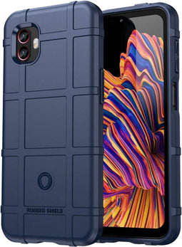 iMoshion Hoesje Geschikt voor Samsung Galaxy Xcover 6 Pro Hoesje Siliconen - iMoshion Rugged Shield Backcover - Blauw