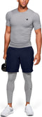 Under Armour Rush HG Compression SS - Heren Sportshirt - Verbeterd uithoudingsvermogen - Mod Gray