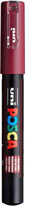 Verfstift posca pc1mc ef wijnrood