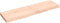 vidaXL - Tafelblad - 140x40x(2-6) - cm - onbehandeld - massief - eikenhout