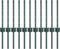 vidaXL - Hekpalen - 11 - stuks - U-vorm - Groen - 40 - cm - Staal