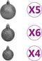 vidaXL - Kunstkerstboom - met - verlichting - en - kerstballen - 120 - cm - groen
