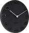 Wandklok On The Edge - Zwart met chromen wijzers - Ø42cm
