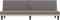 vidaXL - Slaapbank - met - bekerhouders - stof - taupe