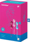 Satisfyer Balls, lustkogels trainings-set, bonte dubbele kogels met vibratie voor meer lust, 3,4 cm, 3 delen