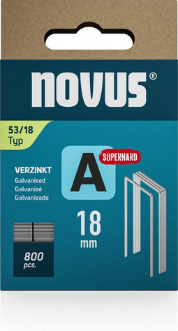 Novus Tools 042-0782 - Nieten Type 53 - Fijndraad 800 stuks (l x b) 18 mm x 11.3 mm