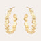 Le Rêve Amsterdam Oorbellen Sunny side hoops - goud op zilver- oorringen