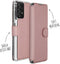 Accezz Hoesje Geschikt voor Samsung Galaxy A72 Hoesje Met Pasjeshouder - Accezz Xtreme Wallet Bookcase - Rosé Goud