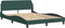 vidaXL - Bedframe - zonder - matras - 140x200 - cm - fluweel - donkergroen