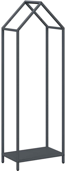 vidaXL - Brandhoutrek - 40x25x120 - cm - koudgewalst - staal - antraciet