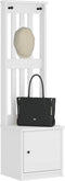 vidaXL - Halboom - SANDENS - wit - 45x40x159,5 - cm - massief - grenenhout
