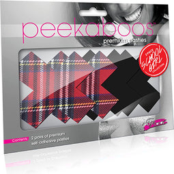 Peekaboo Nipple Cover Pasties PEEKABOO PASTIES SCHOOLGIRL X Rood