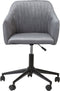 VENICE - Bureaustoel - Grijs - Fluweel