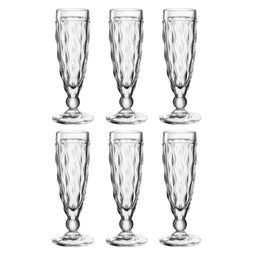 BRINDISI Champagneglazen - Set van 6 - 140 ml Luxe & Elegant Glaswerk (6 stuks)