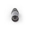 Nedis XLR-Connector - Recht - Male - Vernikkeld - Beschermingshoes - Diameter kabelinvoer: 7.0 mm - Metaal - Zilver - 10 Stuks - Polybag