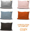 Cozy warmtekussen | Tove | Duurzaam & Draadloos | Infrarood | 45x60 cm | Cameo Pink| Grote Batterij