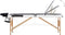 vidaXL - Massagetafel - inklapbaar - 3 - zones - hout - zwart - en - wit