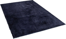 EVREN - Shaggy vloerkleed - Donkerblauw - 200 x 200 cm - Polyester