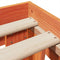 vidaXL - Bedframe - zonder - matras - massief - grenenhout - wasbruin - 150x200 - cm