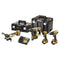 DeWalt DCK429P3T-QW - Combiset DCD805 DCG405 DCH273 DCF850 - 18 V - zwart geel