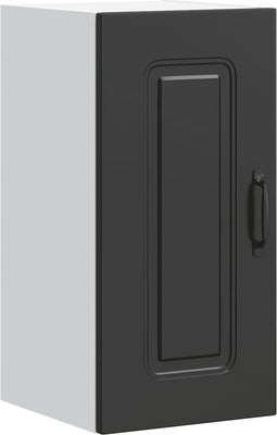 vidaXL - Keukenwandkast - Kalmar - bewerkt - hout - zwart