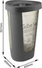Rotho Fabu afvalzakkenhouder 50L met deksel - antraciet