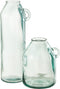 J-Line vaas Handvat Cilinder - gerecycleerd glas - large - 45 cm hoog