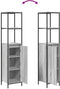 vidaXL - Badkamermeubel - met - planken - 36x35x165 - cm - grijs - Sonoma