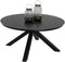 Portoro Eettafel - 158 cm - Sintered Stone Blad - Zwart-Grijs Gemarmerd