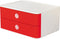 HAN smart-box - ALLISON - 2 lades - stapelbaar - wit/rood - HA-1120-17