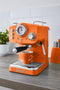 Swan Retro Espressomachine – Gemalen Koffie & Pads – Met Melkopschuimer – Oranje