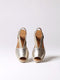 Toni Pons Etna - Dames Espadrilles - Metallic look - Platinum - Maat 39