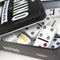 Tactic Domino Double Six - Bordspel - Luxe Tin - Gekleurde Stenen - Vanaf 7 Jaar - 2 of Meer Spelers